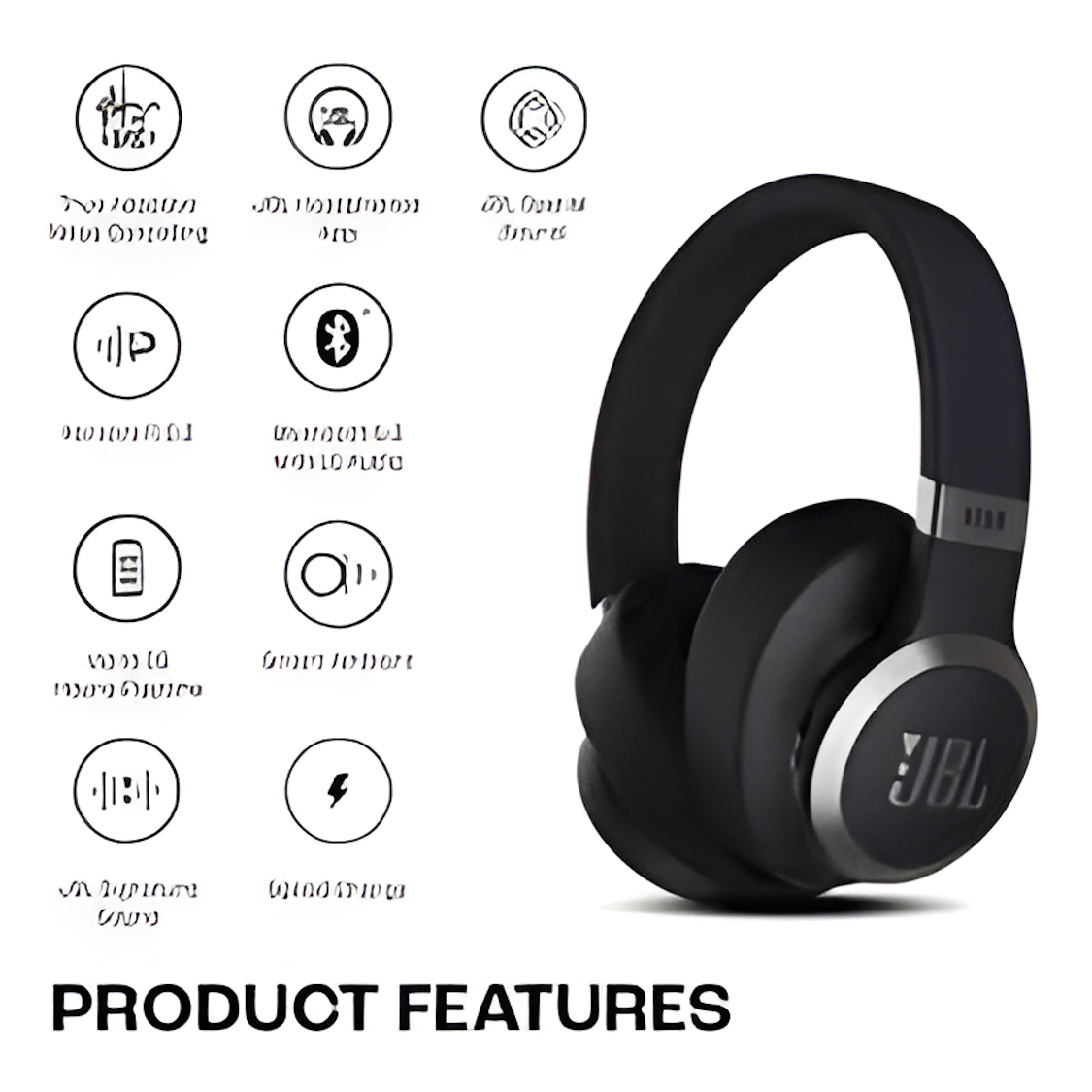 JBL Live 770NC Wireless Over-Ear Headphones – Adaptive Noise Cancelling, 70H Battery & Deep Bass Sound