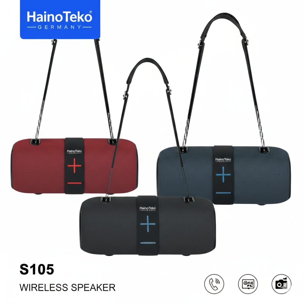 Haino Teko S105 Wireless Portable Speaker – Deep Bass Bluetooth Portable Speaker with Powerful Sound