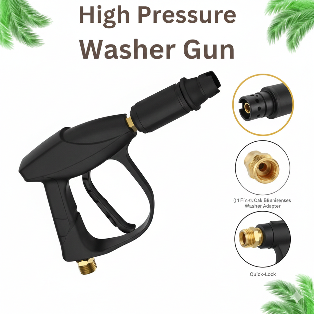 Car Washer Gun – High Pressure Water Spray Cleaning Tool for Cars & Outdoor Surfaces