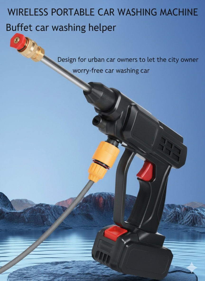 Car Washer Gun – High Pressure Water Spray Cleaning Tool for Cars & Outdoor Surfaces