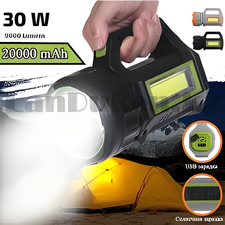 Solar Search Light – High Power Outdoor LED Flood Light with Long Battery Backup