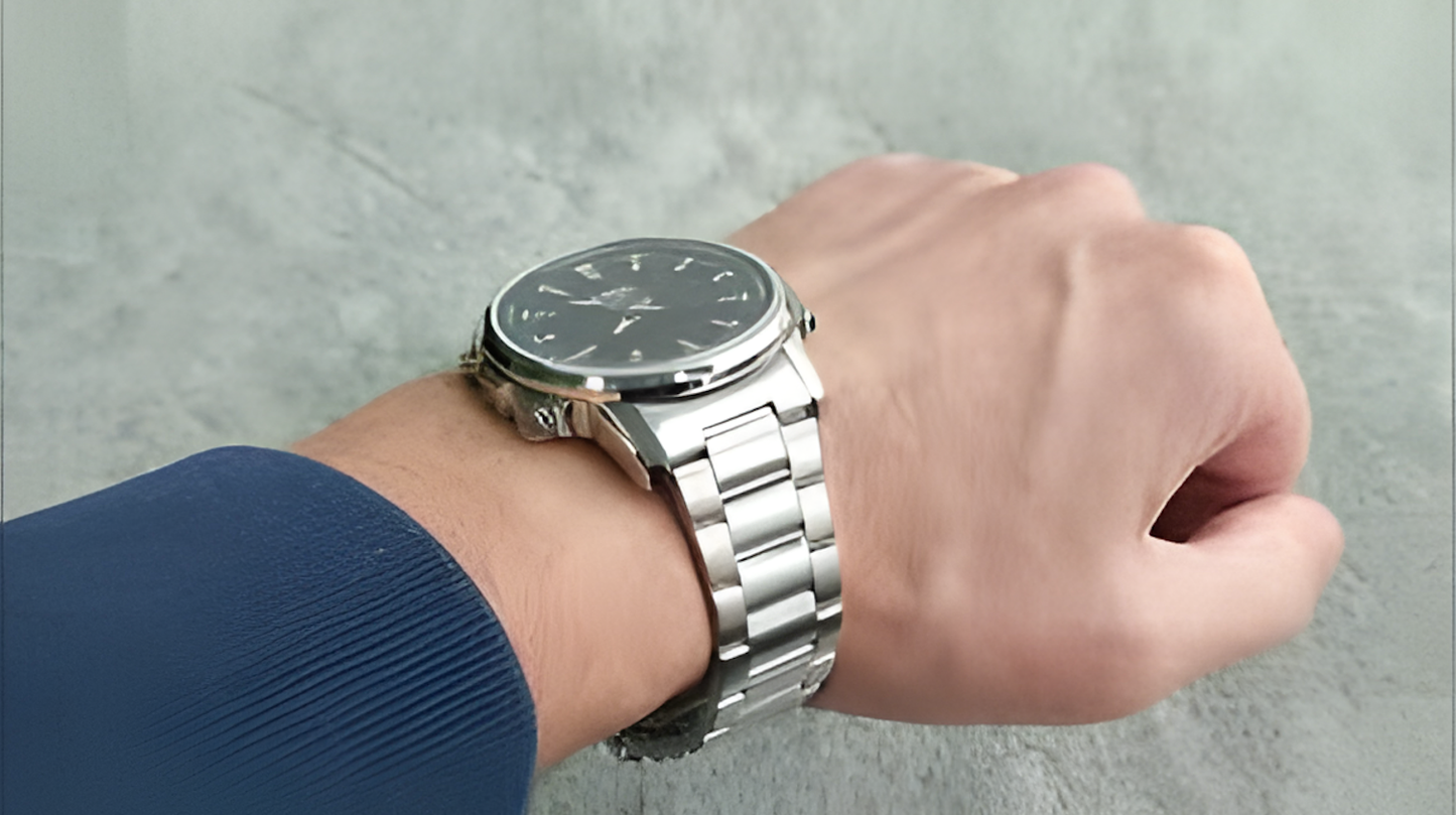 Casio AMW-880D Analog-Digital Watch – Dual Display, Stainless Steel Band & 100M Water Resistant