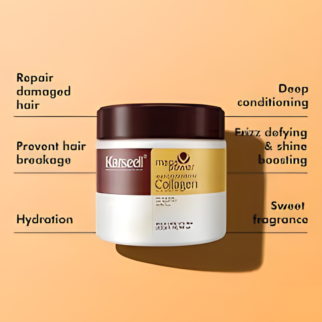 Karseell Collagen Hair Treatment Mask 500ml – Deep Repair for Smooth, Shiny & Healthy Hair