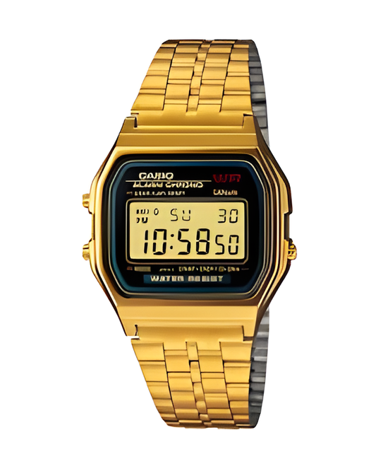Vintage Digital Watch – Classic Retro Stainless Steel Strap LED Display Watch