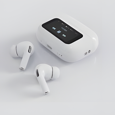 A9 Pro Wireless Earbuds – Touch Screen Case, ANC & HD Sound