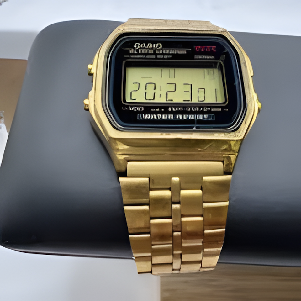 Vintage Digital Watch – Classic Retro Stainless Steel Strap LED Display Watch