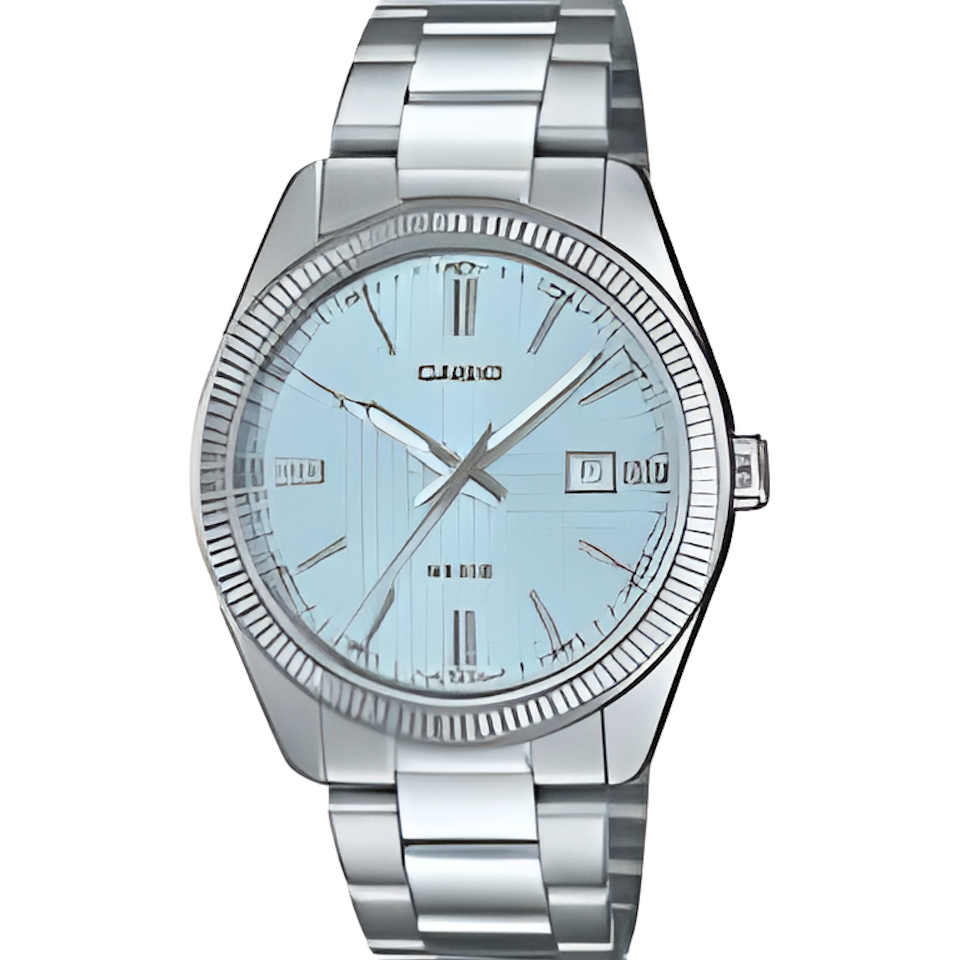 Round Dial Digital Watch – Classic Design with Comfortable Strap